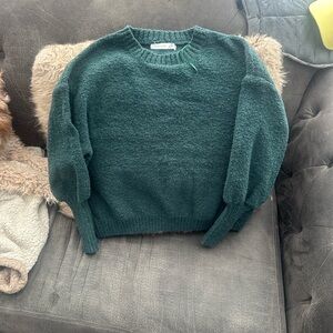 Altar'd State Teal Crew Neck Sweater